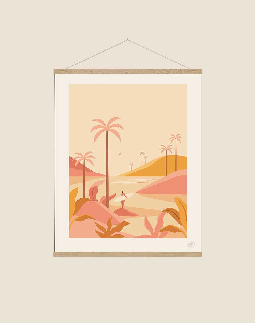 Affiche aesthetic – Les Filles Du Surf, image size:886x1120