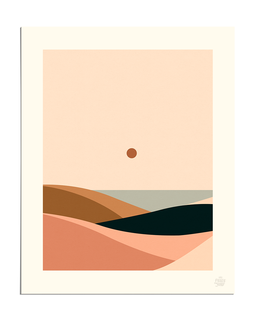 Affiches coucher de soleil : achetez votre plus belle affiche de coucher de  soleil – Les Filles Du Surf, image size:886x1120