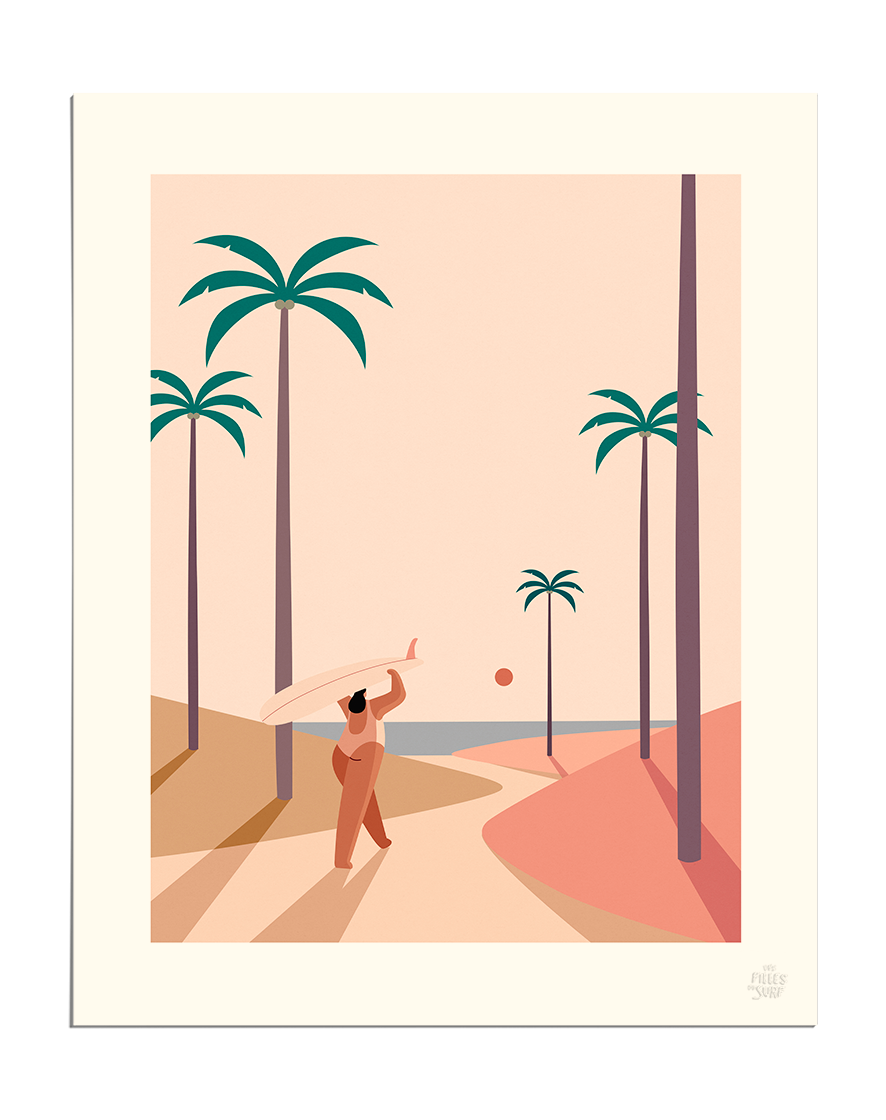 Affiches coucher de soleil : achetez votre plus belle affiche de coucher de  soleil – Les Filles Du Surf, image size:886x1120
